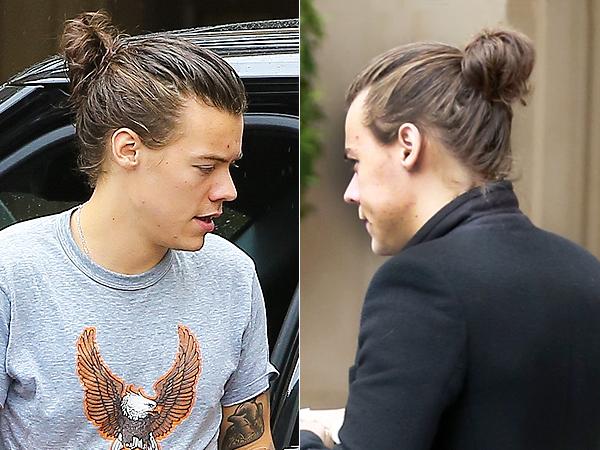 Cómo hacer un moño masculino o 'man bun' - Harry Styles