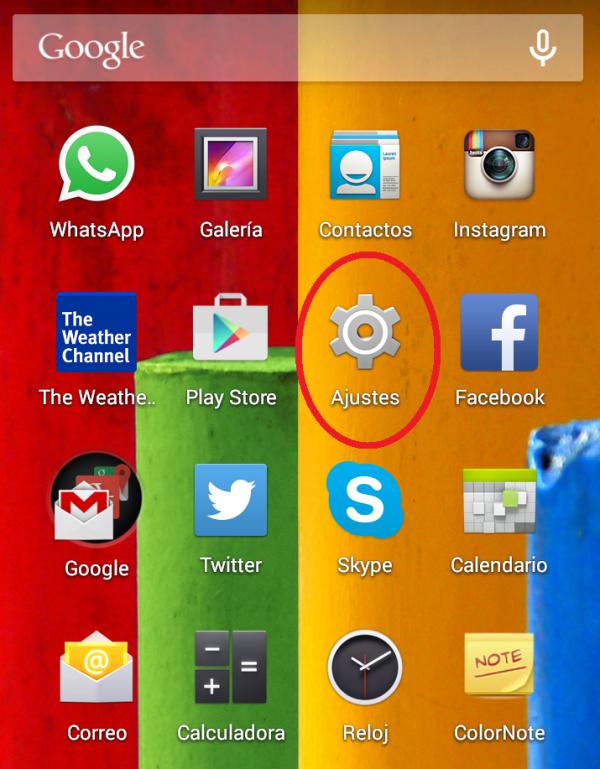 Cómo activar el corrector en Android - Paso 1