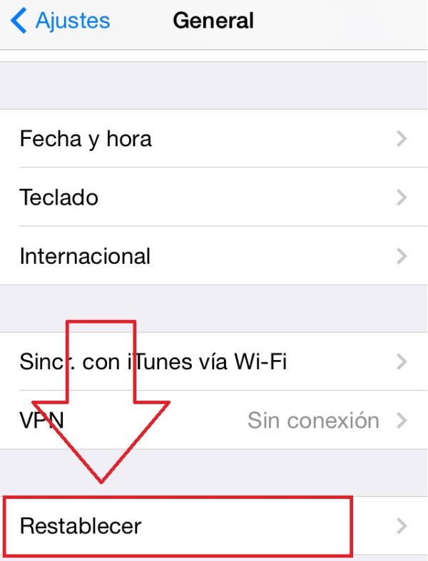 Cómo formatear un iPhone - Paso 3