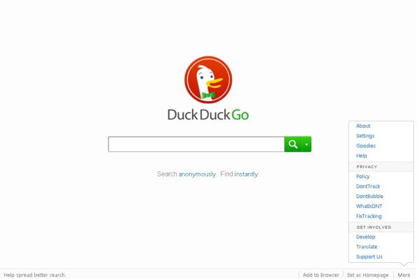 Guía con los mejores navegadores de Internet - DuckDuckGo Browser