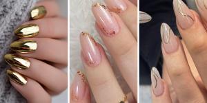 Diseños de uñas doradas: brillantes, decoradas y combinadas para una manicura elegante