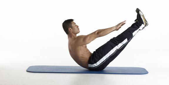 Los mejores ejercicios para abdominales inferiores - La V, un buen ejercicio abdominal 