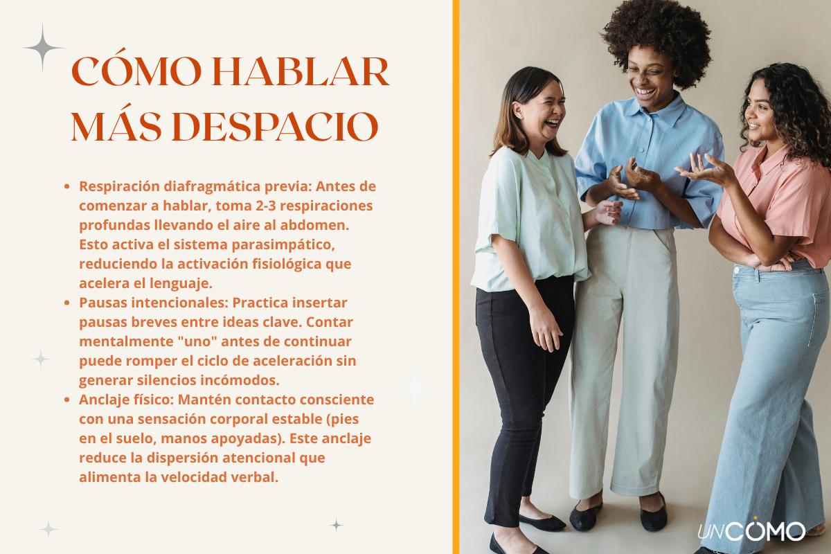 Qué significa hablar muy rápido cuando estamos nerviosos