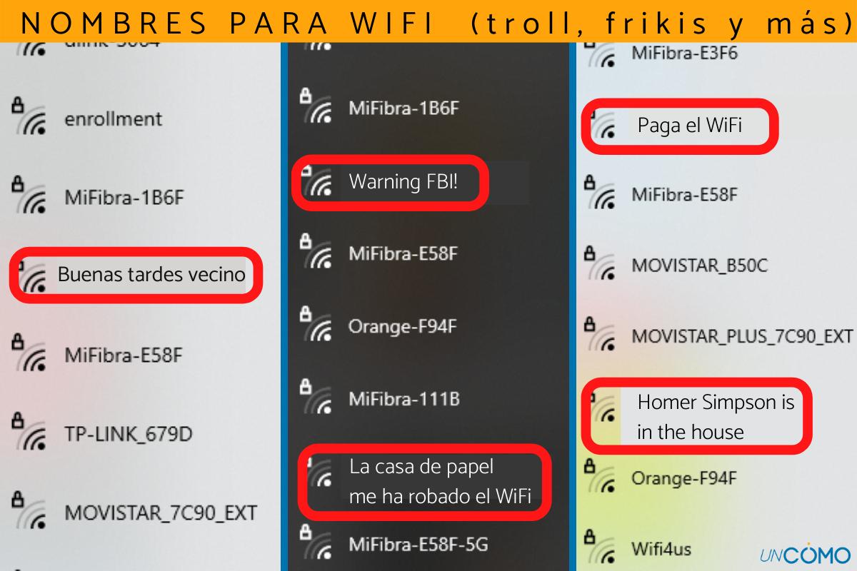 Nombres para WiFi