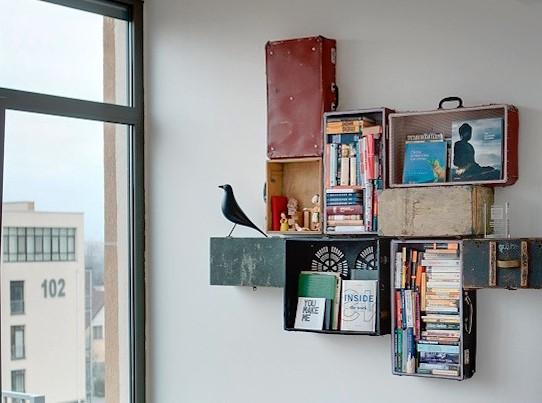 Ideas para decorar paredes de forma original - Crea tus propias estanterías 