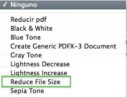 Cómo reducir el tamaño de un pdf con Utilidad ColorSync de Mac - Paso 4