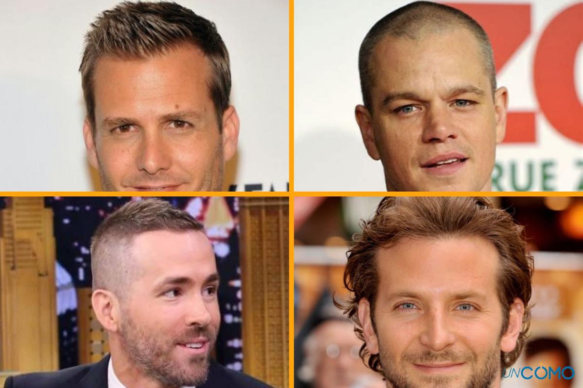 Peinados para hombres con entradas y frente grande