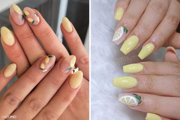 Uñas de frutas: ideas de diseños para lucir las fruity nails - Uñas de limón