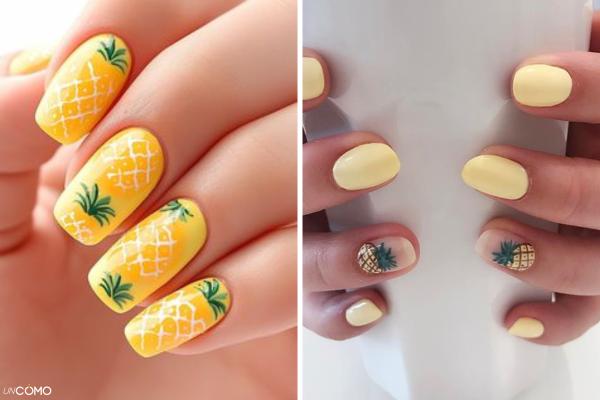 Uñas de frutas: ideas de diseños para lucir las fruity nails - Uñas de piña