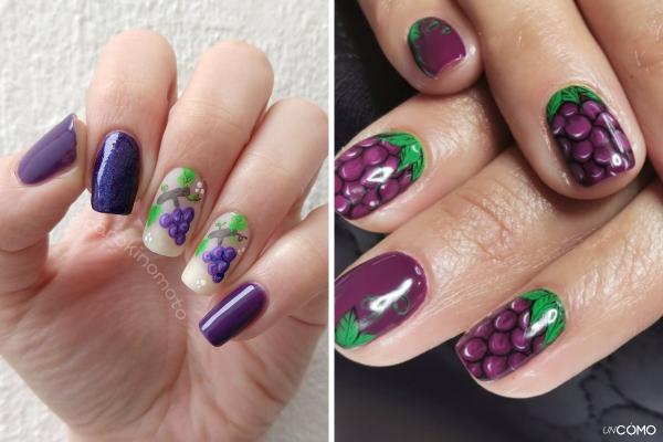 Uñas de frutas: ideas de diseños para lucir las fruity nails - Uñas de uva