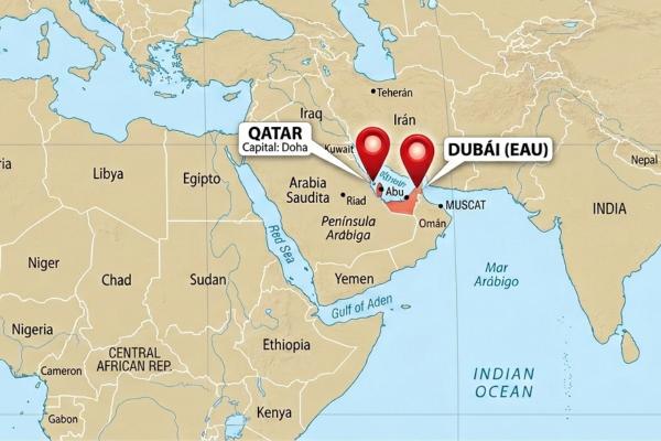 Dónde queda Dubái - Mapa, imágenes y consejos - Mapa de Dubái