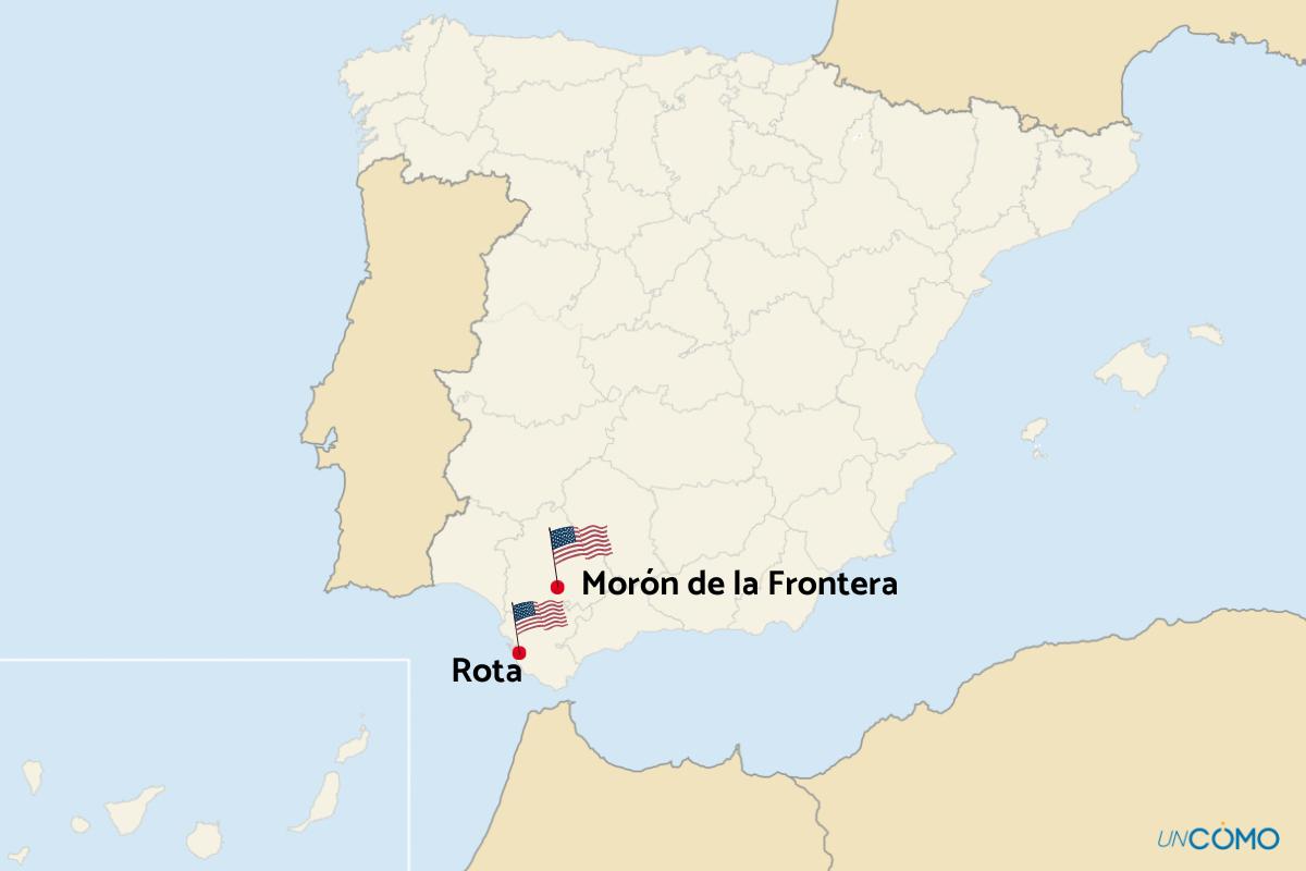 ¿Cuántas bases militares americanas tiene España, dónde se encuentran y para qué se utilizan?