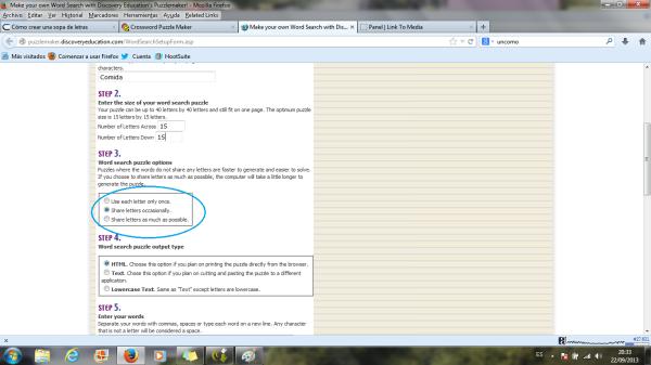 Cómo crear una sopa de letras - Paso 4