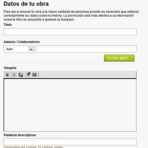 Cómo publicar mi libro gratis online con Bubok - Paso 4