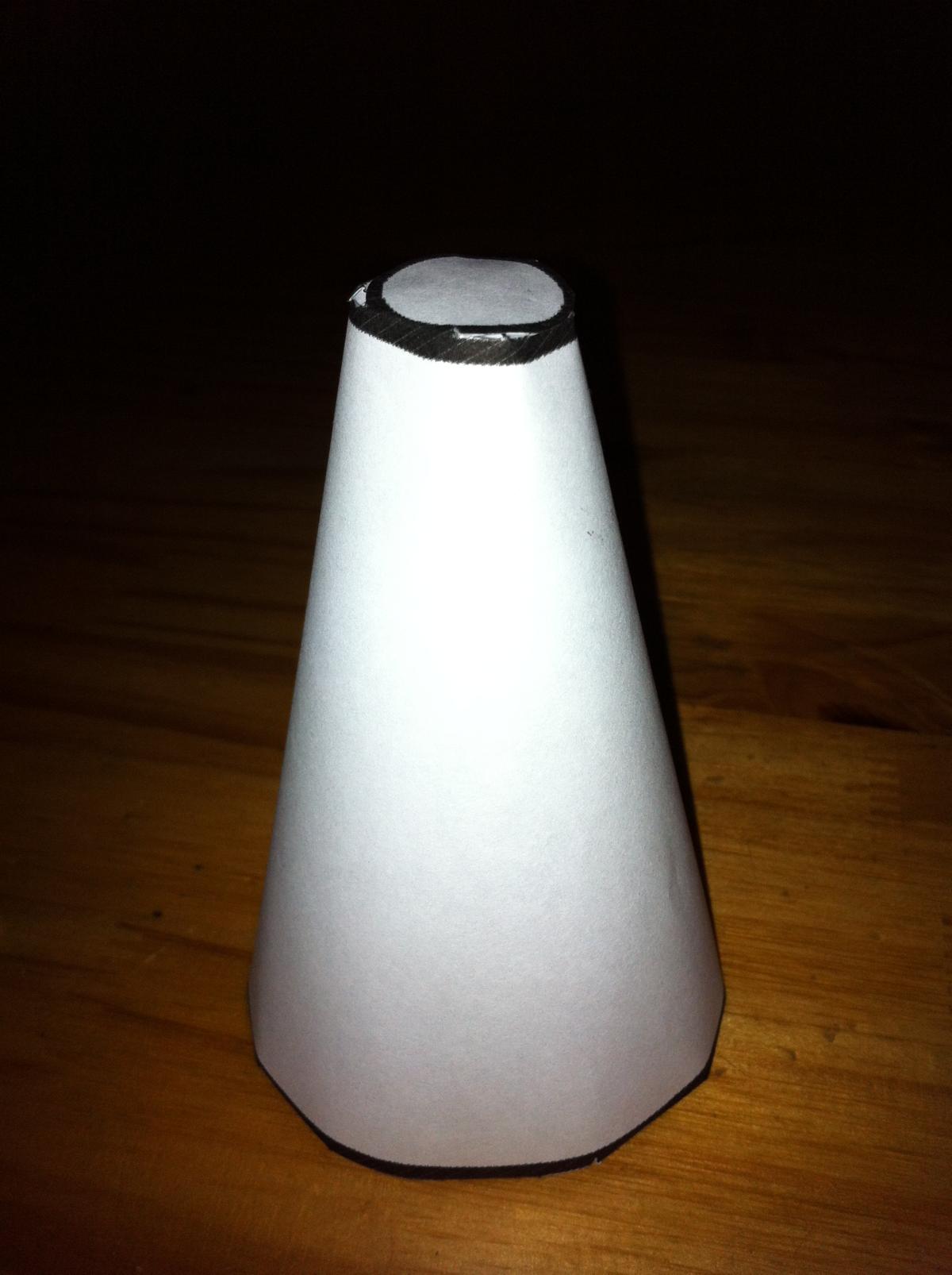 Cómo hacer un cono truncado