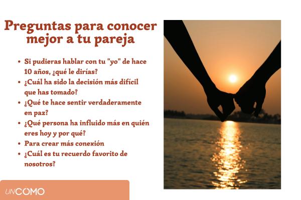 Preguntas profundas para conocer mejor a tu pareja