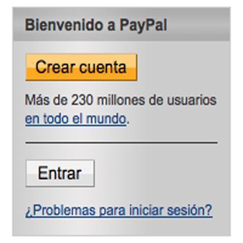 Cómo registrarse en PayPal como particular - Paso 1