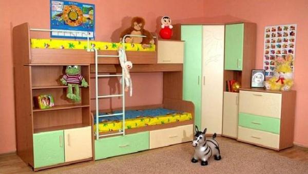 Cómo aprovechar una habitación rectangular - Habitación rectangular para niños