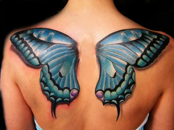 lindos tatuajes de alas de angel