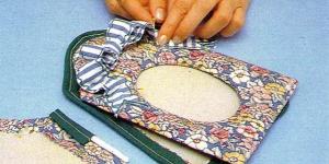 Cómo hacer portarretratos de tela con patrón