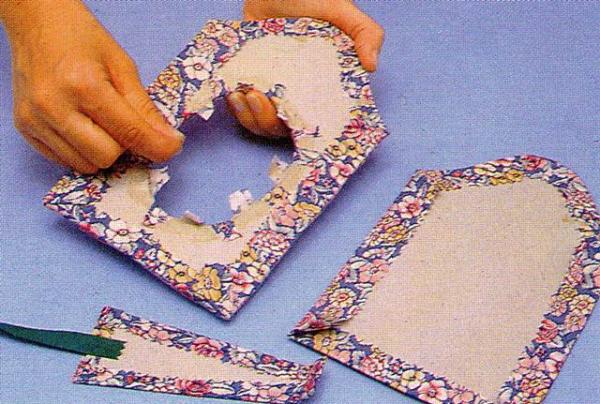 Cómo hacer portarretratos de tela con patrón - Paso 8
