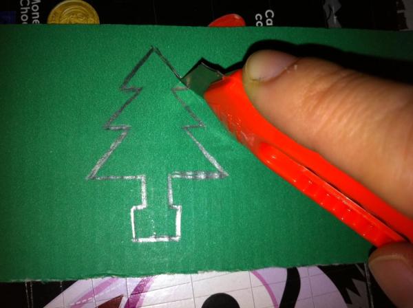 Cómo hacer un servilletero de Navidad - Paso 4