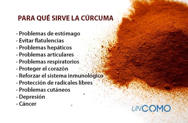 Propiedades medicinales de la cúrcuma - descúbrelas - Para qué sirve la cúrcuma