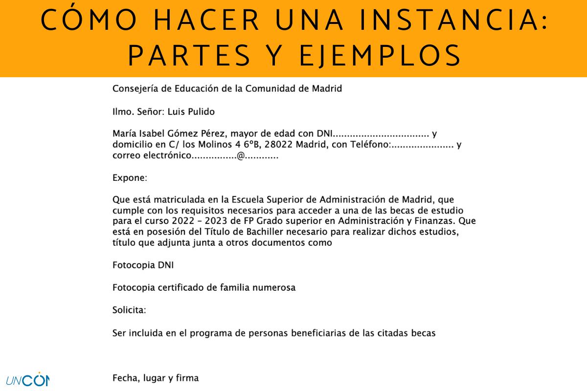 Cómo hacer una instancia: partes y ejemplos