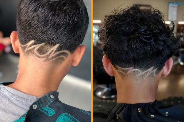 Ideas de corte taper fade - Corte taper fade con diseño