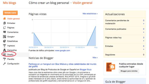 Cómo poner en mi blog un contador de visitas - Paso 3