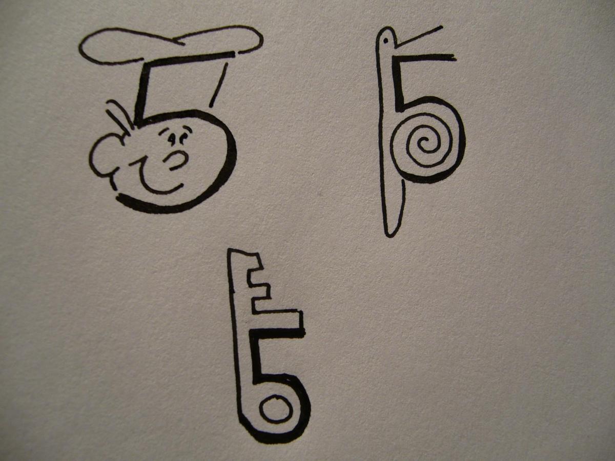 Cómo dibujar el número 5 de forma original