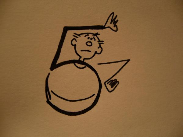 Cómo dibujar el número 5 de forma original - Paso 4