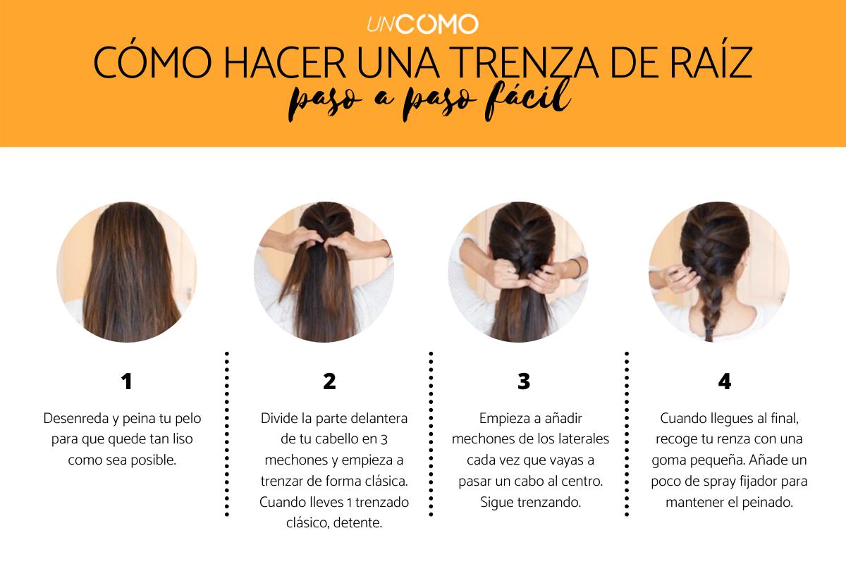 Cómo hacer una trenza de raíz