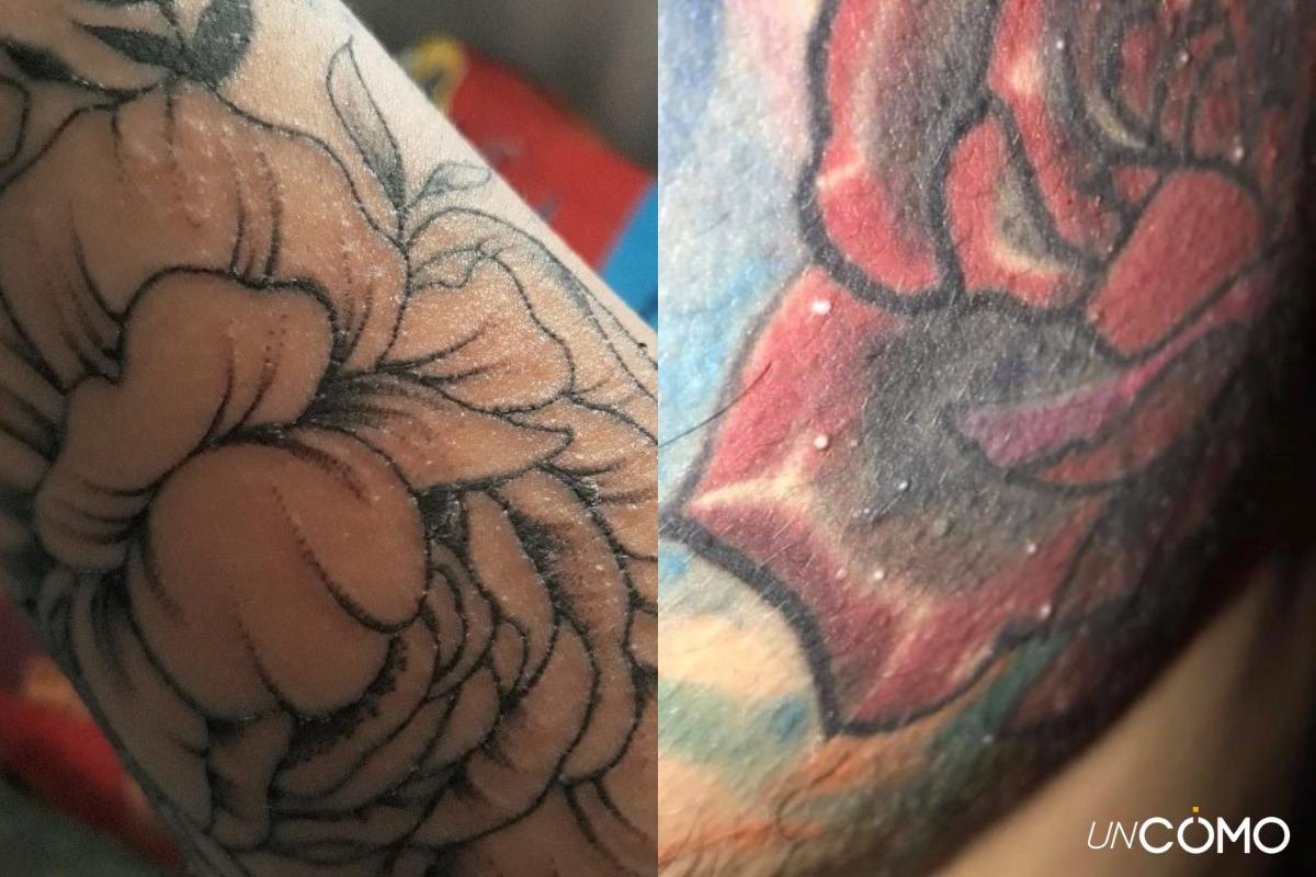 Sobrehidratación de un tatuaje: consecuencias y cómo curarla