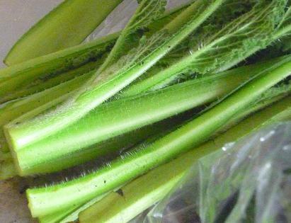 Cómo limpiar las borrajas - Paso 1