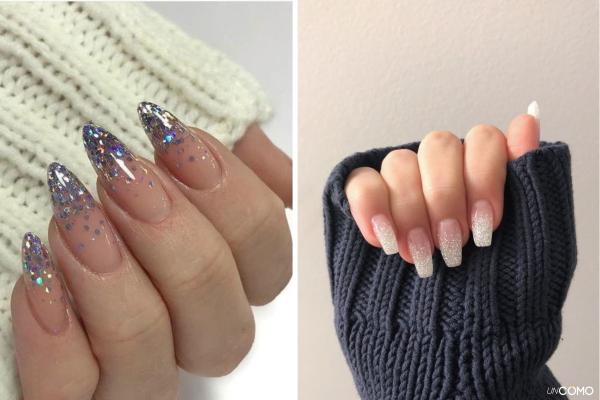 Uñas de Fin de Año: diseños para Nochevieja que te harán lucir espectacular - Uñas con purpurina multicolor