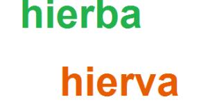 Cuál es la diferencia entre hierba y hierva