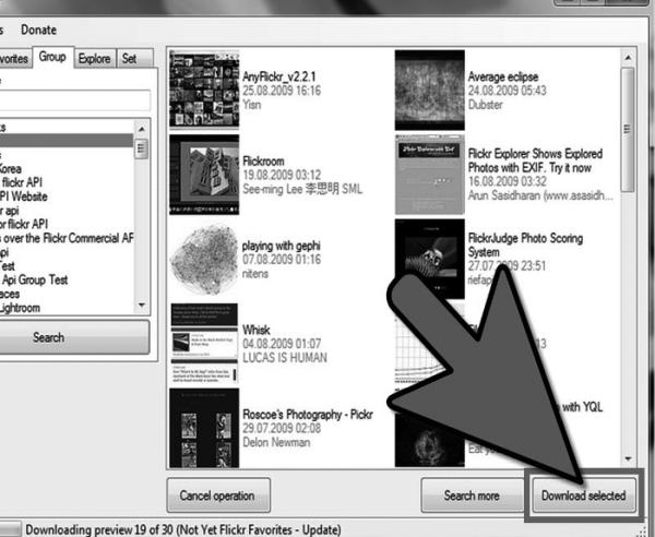 Cómo descargar fotos de Flickr - Paso 3