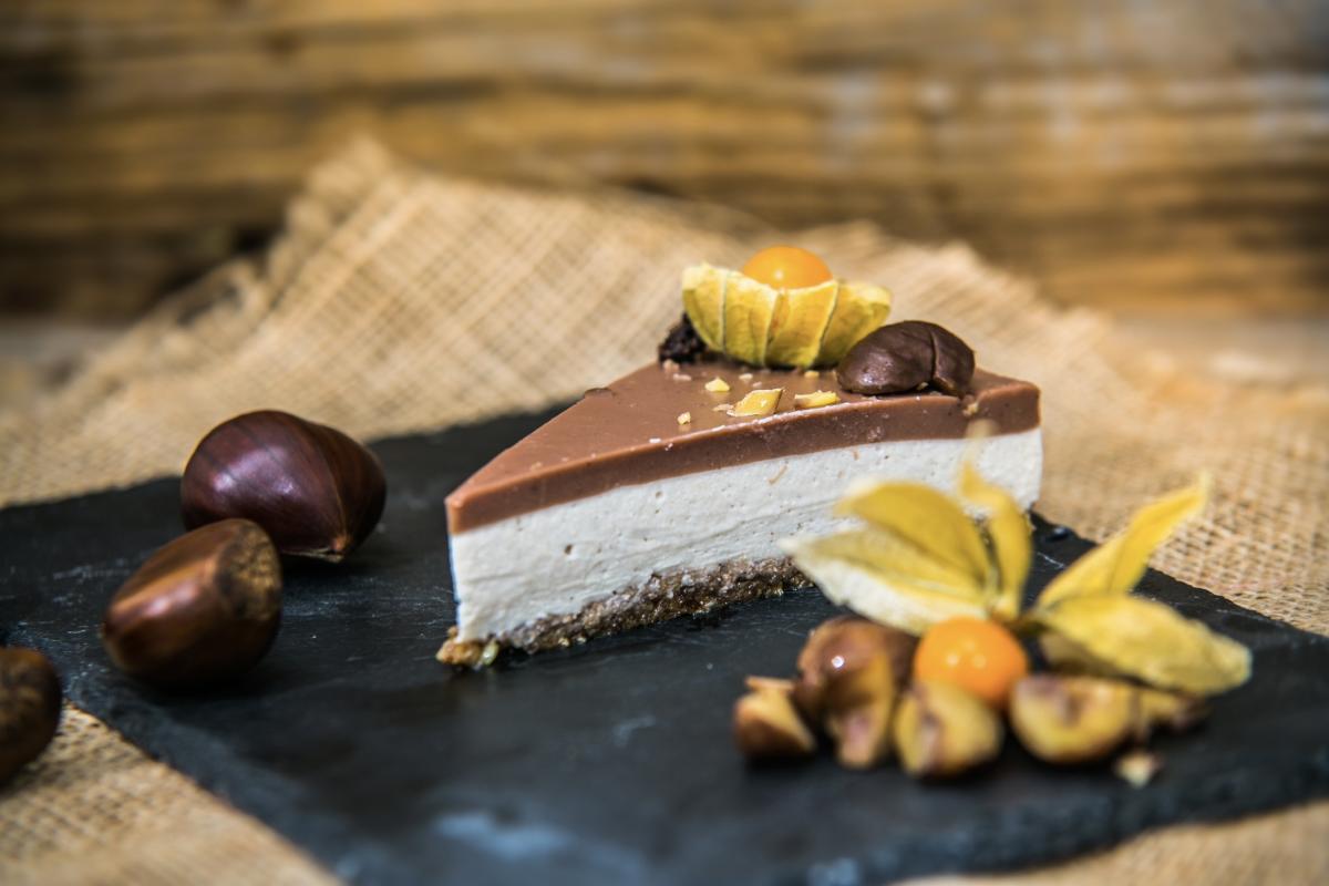 Cómo hacer una tarta de castañas y queso