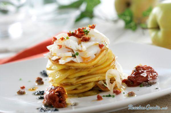 Cómo hacer milhojas de patata - Milhojas de patata al horno