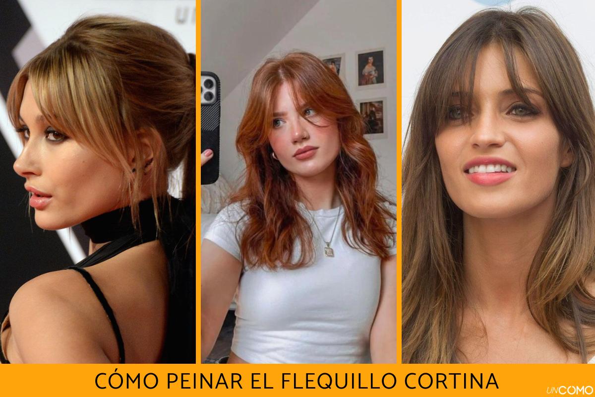 Cómo peinar el flequillo cortina