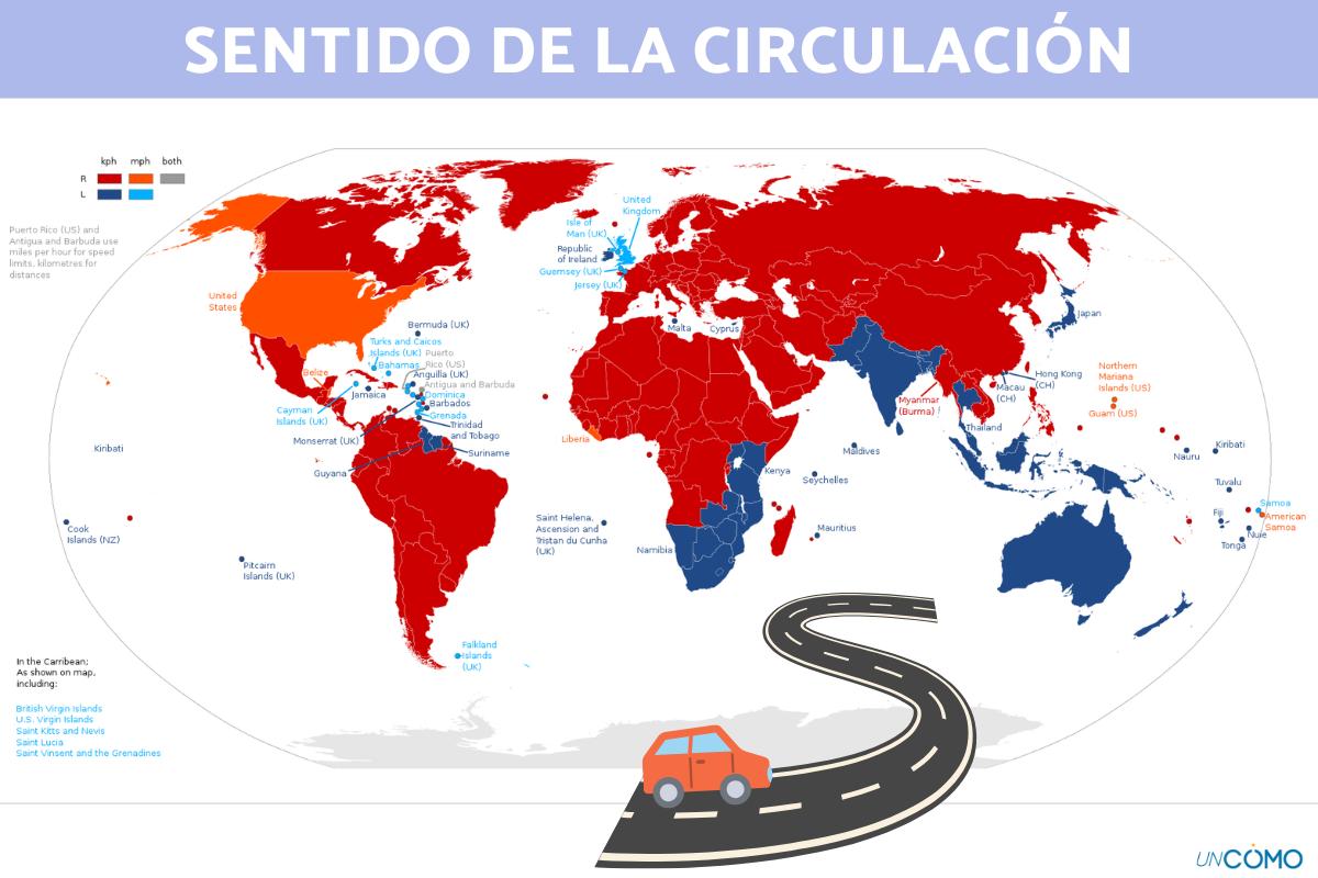 Países que conducen por la izquierda: cuáles son y por qué lo hacen