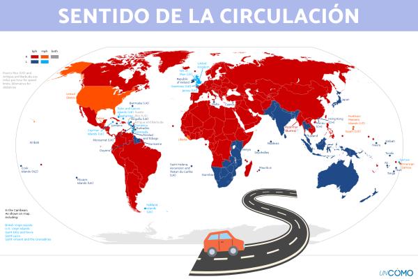 Países que conducen por la izquierda: cuáles son y por qué lo hacen