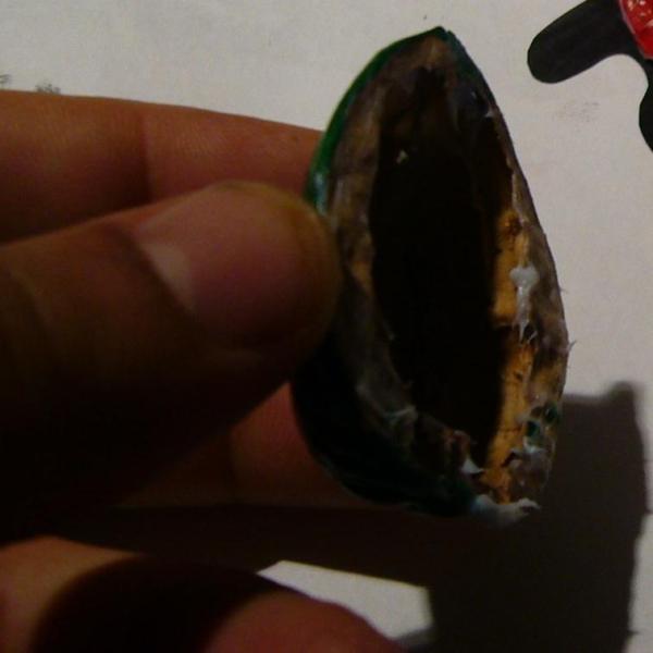 Cómo hacer una mariquita con una nuez - Paso 4