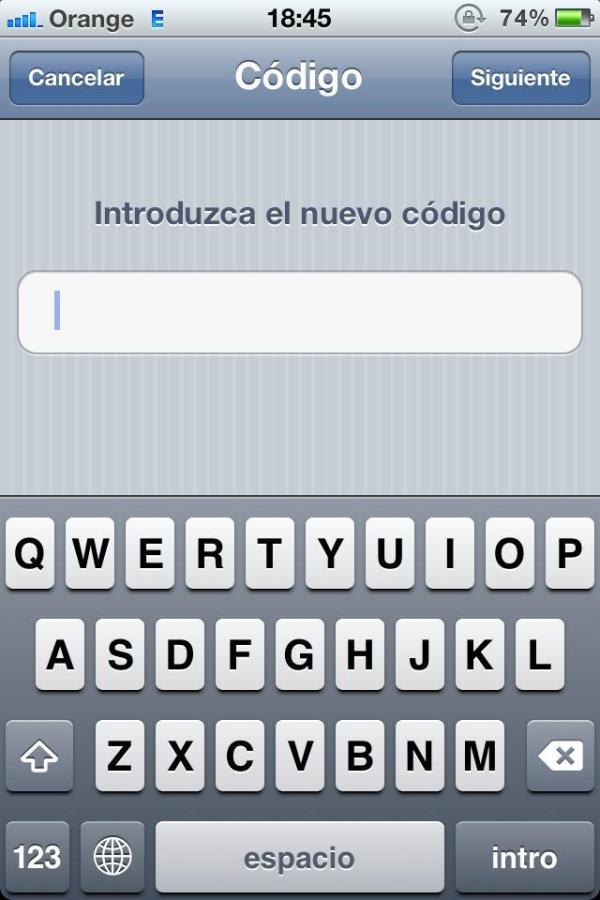 Cómo bloquear mi iPhone con un código de seguridad - Paso 7
