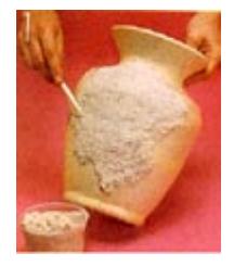 Cómo hacer un mosaico en un jarrón - Paso 1