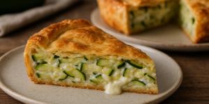 Pastel de calabacín y queso, una receta fácil al horno