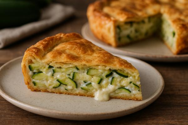 Pastel de calabacín y queso, una receta fácil al horno