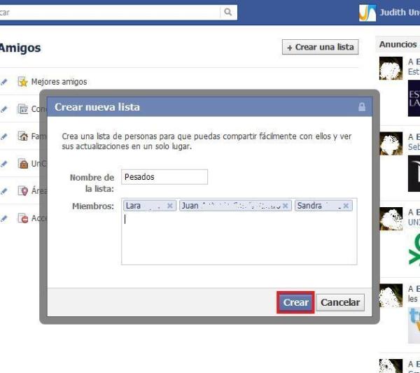 Cómo esconderse de amigos pesados en el chat de Facebook - Paso 3