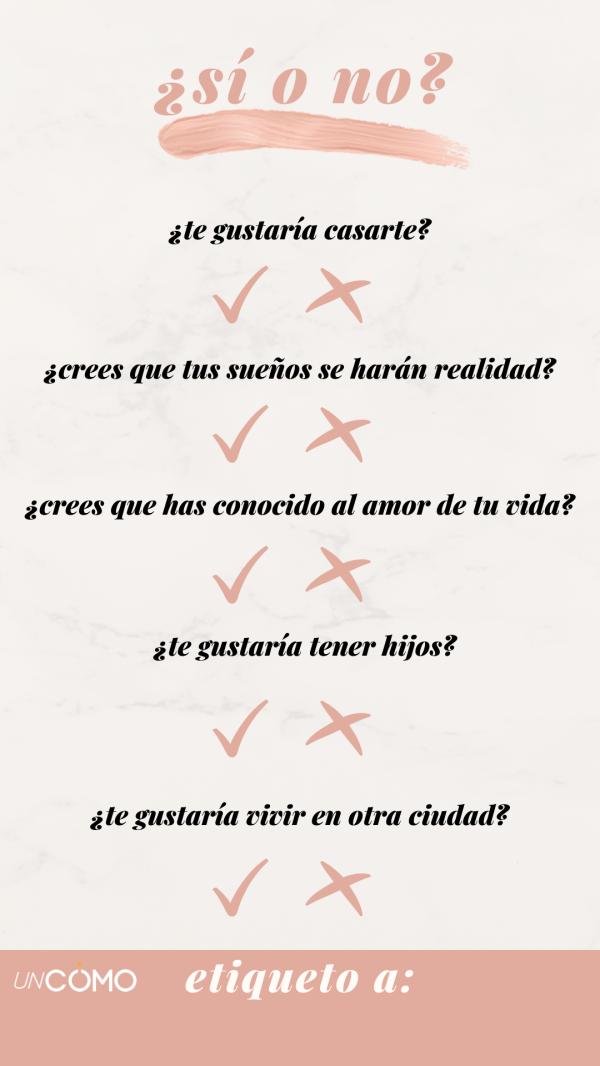 20 cadenas para Instagram - Pregunta de sí y no